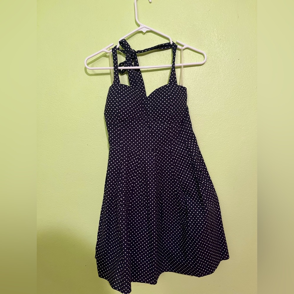 Polka Dot Halter Dress
